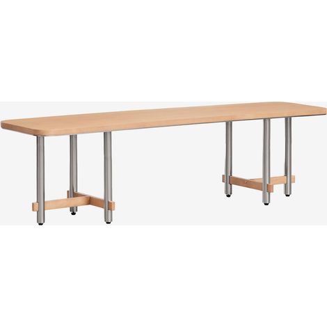 Panca 170 cm in legno di mango e acciaio Osaka SKLUM            