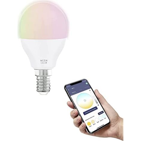 Eglo connect.z Smart Home lampadina Led E14, P45, ZigBee, app e controllo vocale, dimmerabile, colore della luce regolabile, 470 lumen, 5 W (1/4)