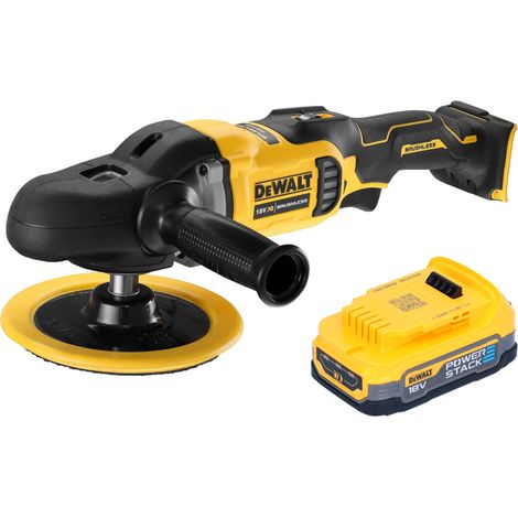 DeWalt DCM 849 N Polisseuse excentrique sans fil 18 V 180 mm Brushless + 1x batterie Powerstack 1,7 Ah - sans chargeur (1/3)