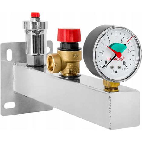 GRUPO DE SEGURIDAD ACS ACERO INOXIDABLE 6 BAR (1/4)
