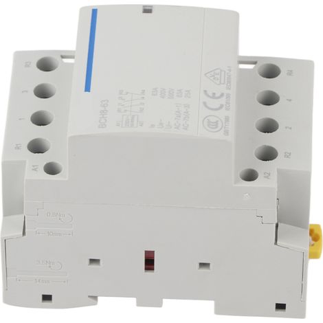 Contacteur secteur domestique 4P 63A 24V/230V 50/60Hz 2NO/2NC (230VAC) (1/5)