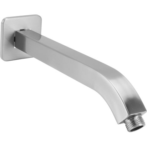 Barre de douche carrée en laiton brossé, fixation murale, rallonge de pommeau de douche 10 pouces, résistante à la rouille, pour salle de bain (1/5)