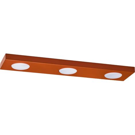 [GEBRAUCHT] B-Ware Sigma Deckenleuchte Deckenlampe Hero Ziegelstein Rot Gx53 Led 3 Flammig 55 Cm