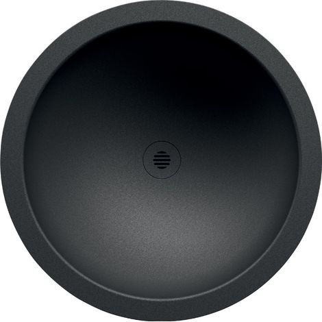 Lavabo encastrable - Redondo - 45 cm - Acero inoxidable negro - HEMI (1/4)