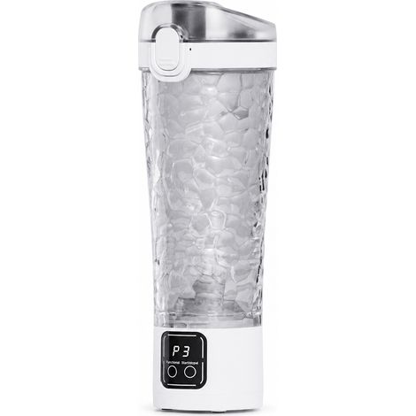 Blender Portable Rechargeable Blanc Perle, Gobelet Mixeur pour Jus de Fruits et Smoothies à Domicile (1/5)