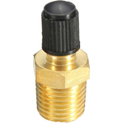 KINCJON Valves de remplissage de réservoir de compresseur d'air en laiton nickelé 1/4 pouce NPT Schrader