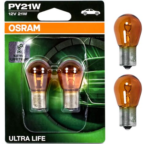 Osram Auto 7507ULT-02B Signal Leuchtmittel Ultra Life PY21W 21W 12V C38857 (1/3)