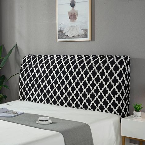 Housse tête lit Motif Peint Housse Protection Contre poussière Housse Protection pour tête lit Housse Protection Extensible pour Chambre Coucher Décoration rembourrée Convient pour 170-190 cm (1/2)