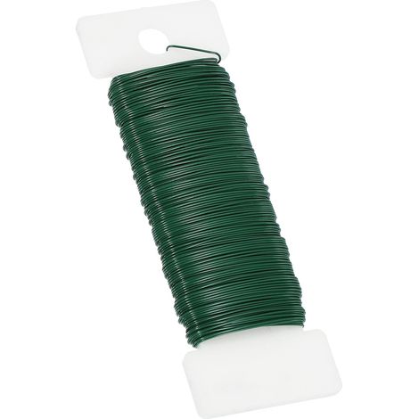 Fil De Fleur Flexible 24 Gauge, 38 Verges (115 Pieds) Pour Arrangements Floraux, Vert (1/5)
