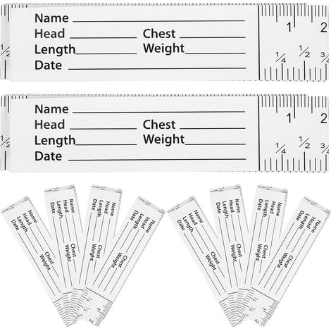 Ruban à Mesurer en Papier Blanc Outil de Mesure Précis en 10 Pièces Double Échelle Métrique et Impériale et Couture et Mesures du Corps en Tissu pour Couture Mesures du Corps (1/5)