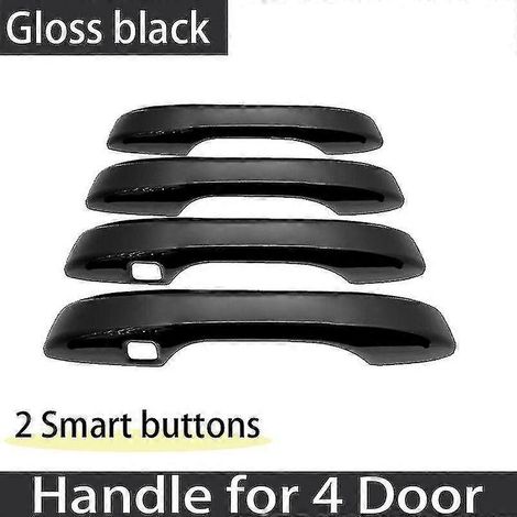 Lot de 2 poignées de porte noires de luxe pour Honda HR-V, HRV, HR-V et Vezel 2022. Accessoires auto et autocollants pour camping-car MK3 (2022-2023) : 2 poignées de porte et 1 poignée de serrure (x2) (1/5)