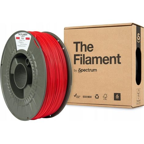 Filamento verbatim PLA 1 kg diámetro 1,75 mm rojo (1/2)
