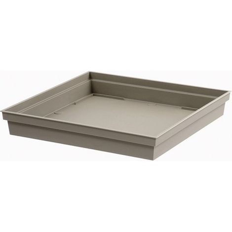 Platito cuadrado Toscano taupe para macetas Ref 13627-13628-13635-13639