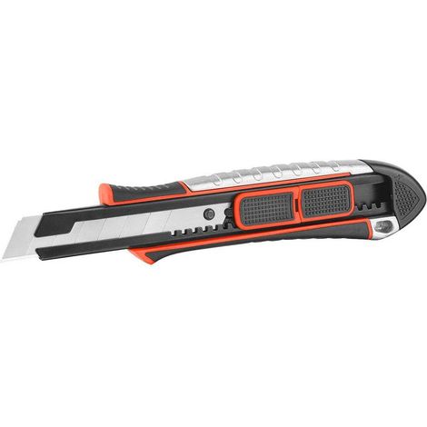 CUTTER AUTOBLOCCANTE 'UNK 2 IN 1' lama mm 18 - corpo lega di zinco