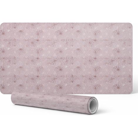 Alfombrilla decorativa de escritorio con estampado floral geom茅trico 120x60 cm