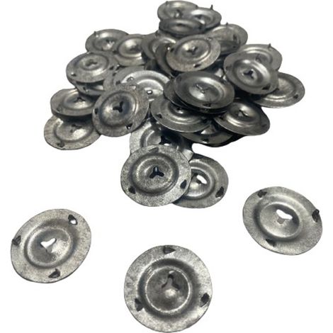 U-Tile – Accessoire douche à l'italienne – rondelles de fixation pour panneaux à carreler – lot de 20 unités – fixation compatible avec vis standards (1/2)
