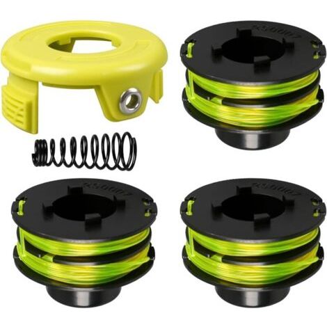 Ersatzspule für Schneidfaden 1,2 mm x 8,4 m mit Kappe und Feder für Ryobi Freischneider RAC118 und RLT3525S. (1/5)