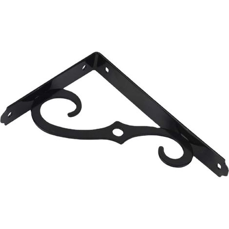 Set mit 4 Wandhalterungen aus Eisen, 90°-Dreieckform, 127 x 89 mm, robust, ideal für Küche und Büro - AquaForge