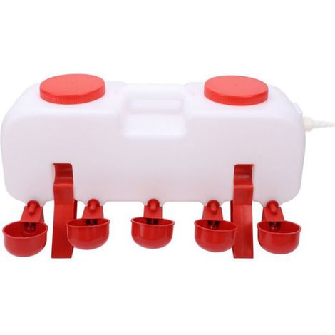Abreuvoir Automatique - Pour Poulets Canards Oies - Système D'arrosage En Plastique Avec Filtre - 46 x 15 x 18 cm - 1 Pièce (1/5)