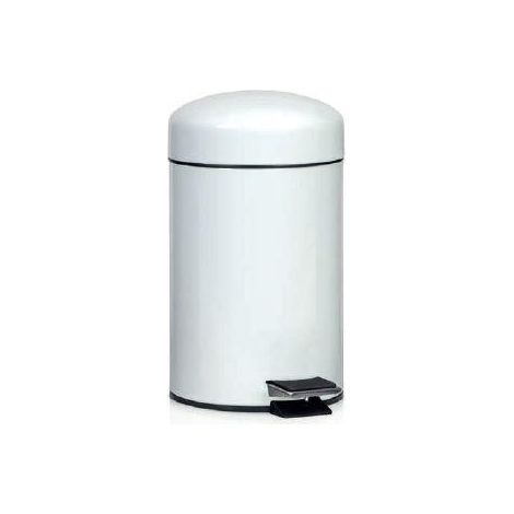 ANDREA HOUSE BA13015 Papelera Metal 3 Litros Blanco - ref: BA13015