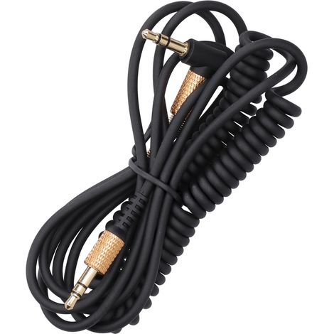 Câble d'extension audio en spirale 3.5mm - Rallonge pour casque, micro ou enceinte (1/5)