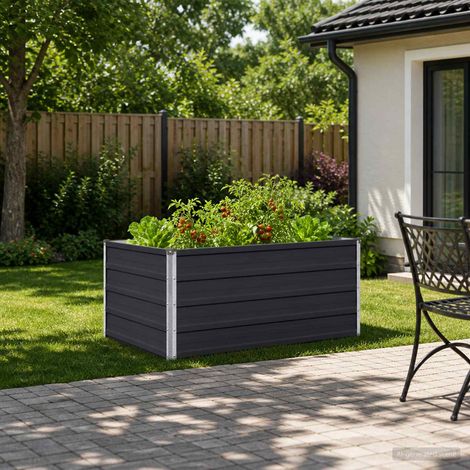 Jardin surélevé Anthracite 100 x 80 x 55 cm (1/5)