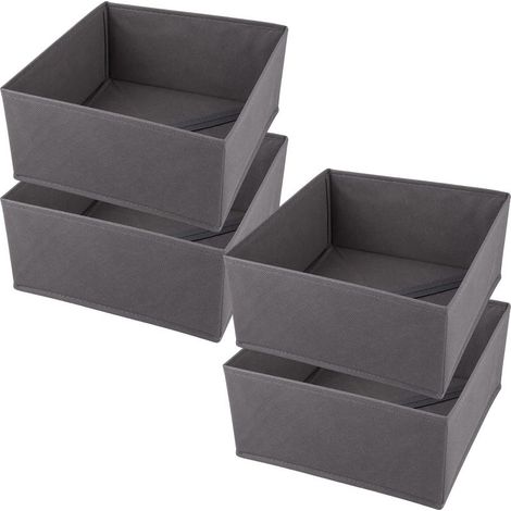 4 Pièces 28×28×12 cm Organisateur Tiroir Vetement (1/4)