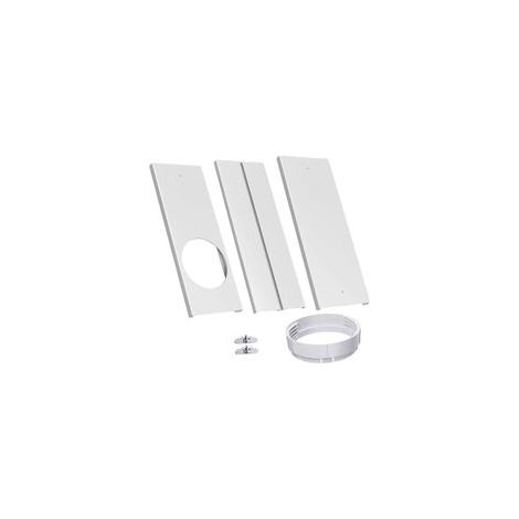 Kit de Ventilation pour Climatiseur Portable, Kit d'Étanchéité Fenêtre, Calfeutrage pour Climatiseur Mobile PVC Réglable Télescopique, Adaptateur Universel Tuyau Évacuation Maison, Bureau (1/5)