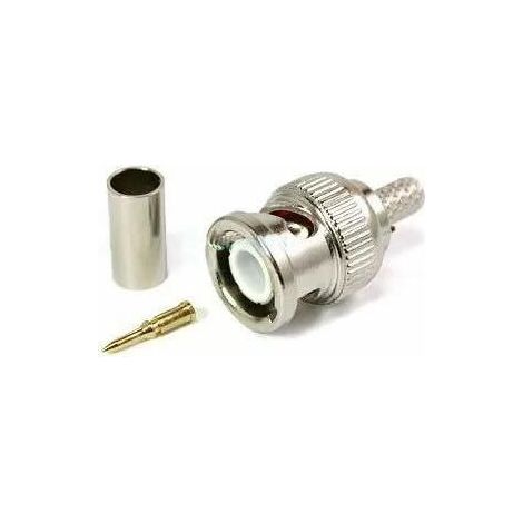 30pcs Bnc Male Crimp Connector For Cctv System Female Coupler Connector Bnc Rg59 (1/5)
