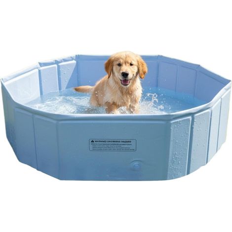 Piscine pour Chien De Bain Et De Natation Renforcés Bassin de Bain Portable pour Chien pour Petites Moyennes Grandes Races Intérieur Extérieur Jardin Camping Plage
