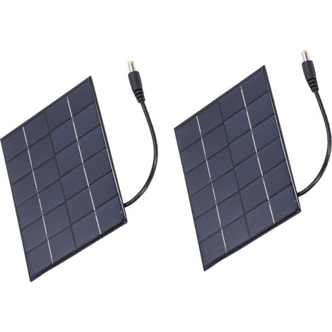 2W Solarpanel für Solarlampe, 2er-Pack, DC5521 Ausgang, 3,7V Batterieladung ohne Lagerung, externes Photovoltaik-Set. (1/5)