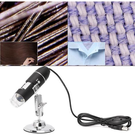 Microscope numérique portable USB 1600X pour l'observation industrielle, loupe de détection manuelle avec 8 LED réglables (1/5)