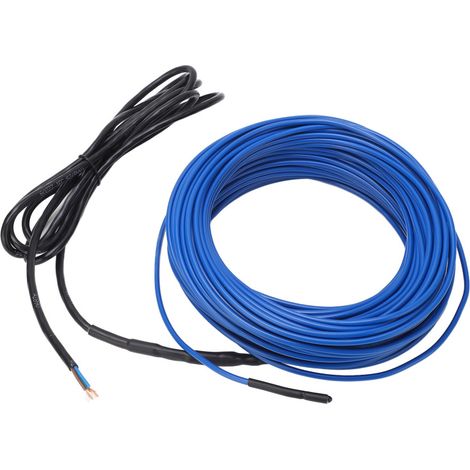 Câble chauffant pour tuyau, ruban chauffant de 15 mètres, 15 W/m, 225 W, étanche IP68, pour l'hiver, 220-240 V, 50 Hz (1/5)