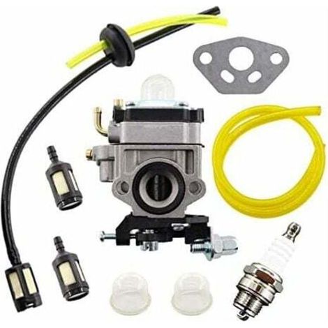 Kit de Carburateur pour Débroussailleuse AL-KO Alko, Modèles BC410, BC4535, BC4125, avec Tuyau et Filtre à Essence.