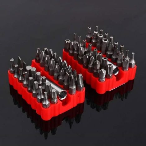 Embouts - Hexagonaux Et Torx - Magnétiques - Pour Tournevis - 33 Pièces (1/4)