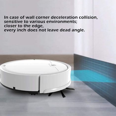 Robot Aspirateur Intelligent 3 en 1 pour Sols, Poils d'Animaux et Poussière - Nettoyage Automatique Domestique