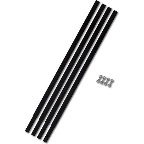 vidaXL Tubo de Extensión Para Taladro de Tierra 4x1m Conexión Tubo Acero (1/4)