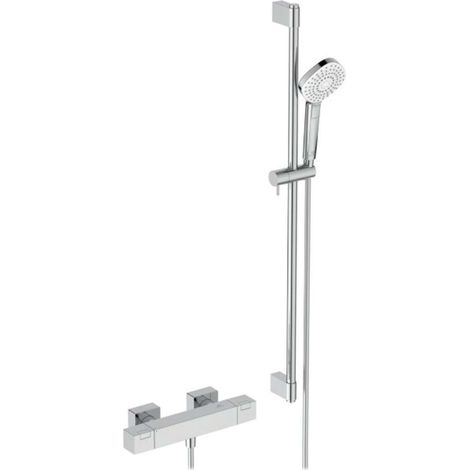 Ideal Standard Ceratherm C100 - Duschset mit Thermostat, 3 Strahlarten, Chrom A7536AA (1/4)