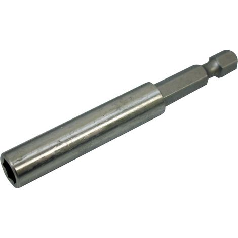 Porte-embout magnétique ATM 75 mm en acier inoxydable, emballage blister et design ergonomique.