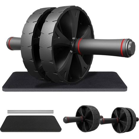 Ecleanfy - Roue Abdominale Professionnelle avec Tapis Genoux Surface Antidérapante Pour Débutants et Experts Renforcement Abdominal et Gainage (1/5)