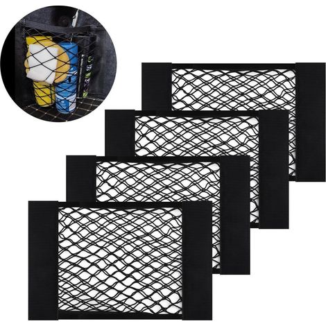 Organisateur de coffre de voiture universel avec velcro, lot de 4, extensible (1/5)