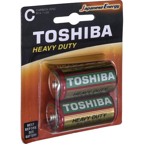Batterie Zinco Mezza Torcia R14 C 1.5V 2Pz (1/2)