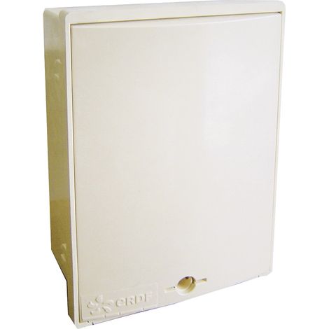 Michaud – Coffret de branchement individuel CIBE MONO 2x60A – Monophasé – Polyester armé de fibres de verre – Accès cadenassable (1/5)