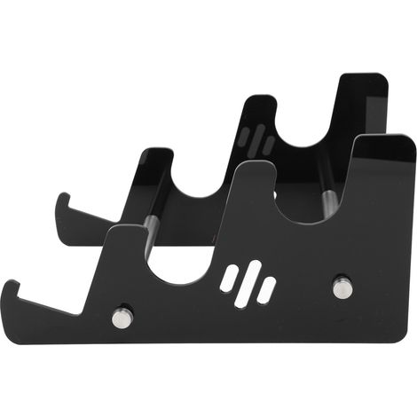 Support de clavier en acrylique, étagère de bureau pour clavier mécanique, 3 niveaux de rangement, détachable, noir (1/5)