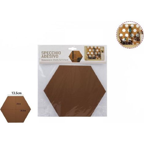 Trade Shop - ADESIVO EXAGONAL MURAL ADMINISTRIERUNG 23X26.5X13.5CM 70879 -