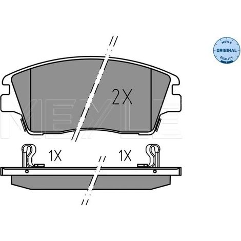 Kit de plaquettes de frein, frein à disque Meyle 025 223 2917 HYUNDAI 58101F2A50