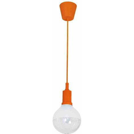 Suspension LED Milagro Bubble orange Ø12,5cm 5W 4000K