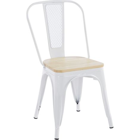 Packs Sillas Comedor - Pack 6 Sillas Valix Madera Natural - Blanco (1/5)