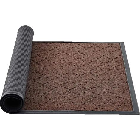 Fußmatte, langlebiges Material, rutschfeste Rückseite, Braun (1/2)