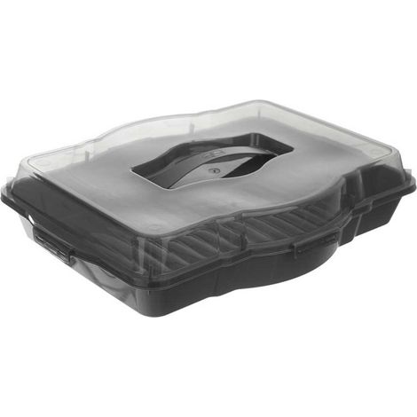 Contenitore per dolci con coperchio GRIGIO 45x35 cm (1/5)